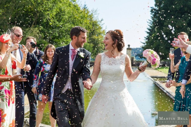 Confetti photograph at Rhinefield House