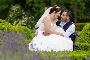 A wedding at Rhinefield House with a disabled Groom
