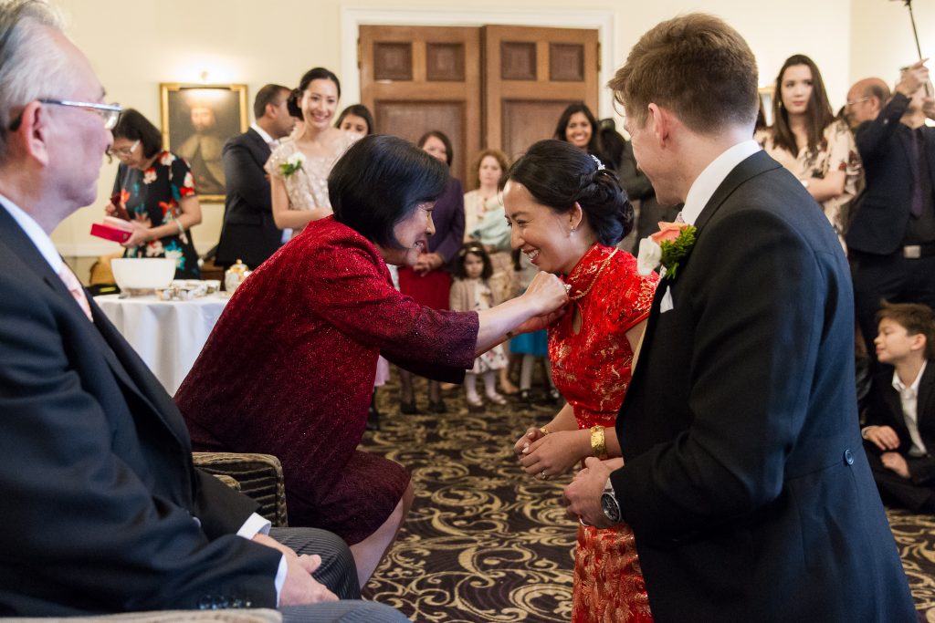 traditional chinese tea ceremony in the New Forest - Rhinefield House wedding