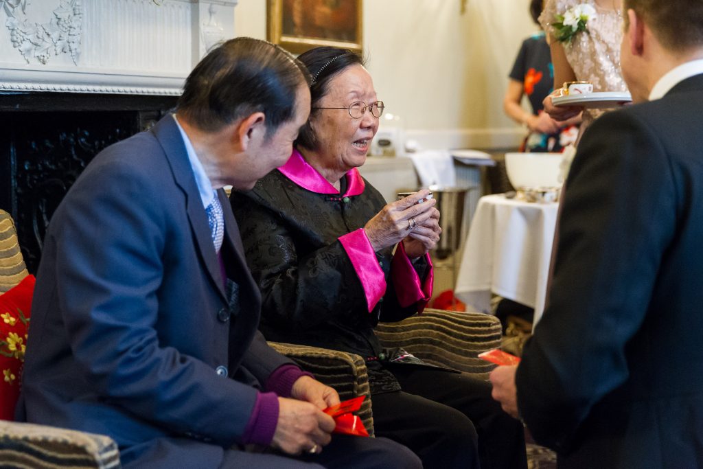 traditional chinese tea ceremony in the New Forest - Rhinefield House wedding