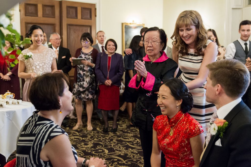 traditional chinese tea ceremony in the New Forest - Rhinefield House wedding