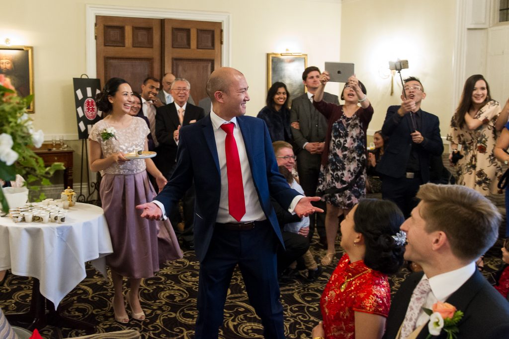 traditional chinese tea ceremony in the New Forest - Rhinefield House wedding
