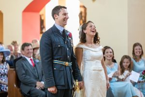 An RAF military wedding in Hampshire by award winning wedding photographer Martin Bell Photography