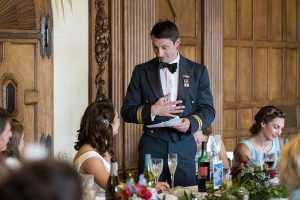 An RAF military wedding in Hampshire at Melchet Court by award winning wedding photographer Martin Bell Photography