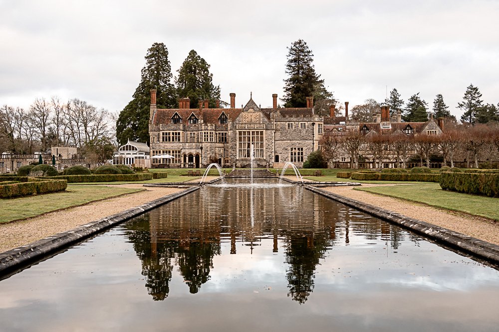 Rhinefield House Hotel winter wedding photography with Sarah and Will by Hampshire wedding photographer - Martin Bell photography