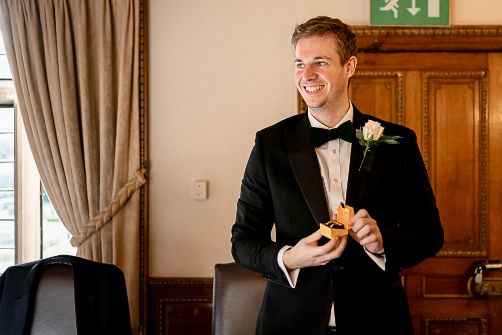 Rhinefield House Hotel winter wedding photography with Sarah and Will by Hampshire wedding photographer - Martin Bell photography