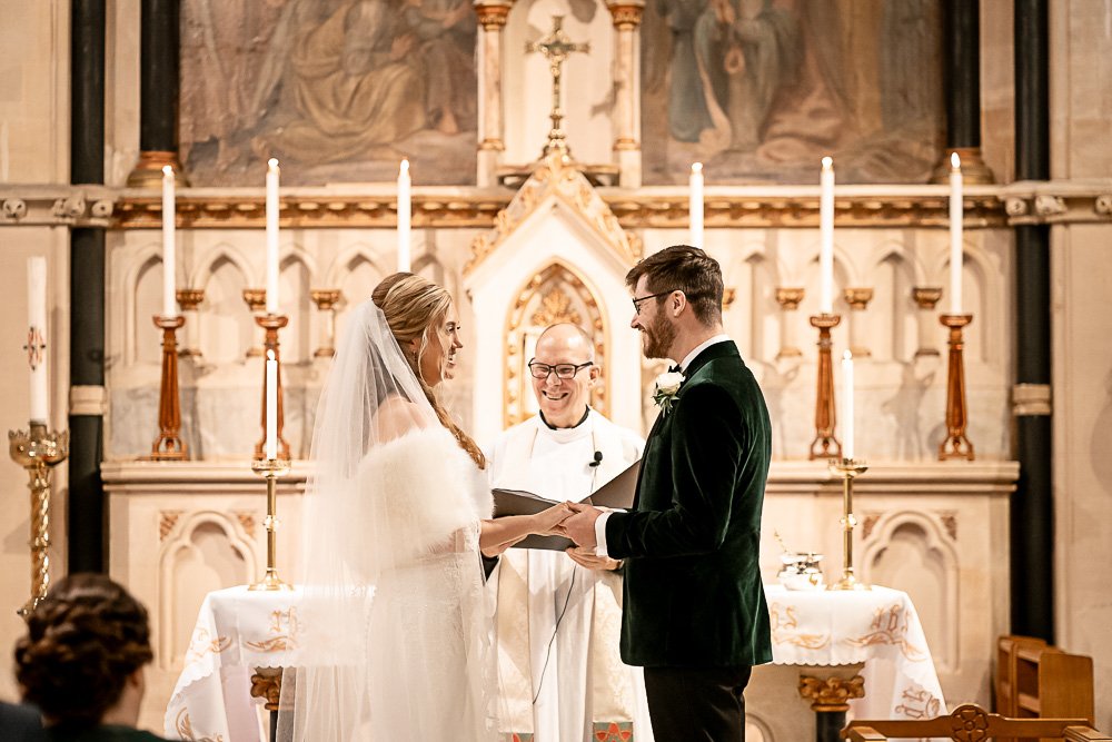 Rhinefield House Hotel winter wedding photography with Sarah and Will by Hampshire wedding photographer - Martin Bell photography