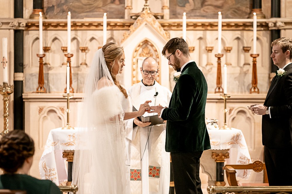 Rhinefield House Hotel winter wedding photography with Sarah and Will by Hampshire wedding photographer - Martin Bell photography