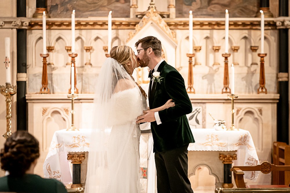 Rhinefield House Hotel winter wedding photography with Sarah and Will by Hampshire wedding photographer - Martin Bell photography