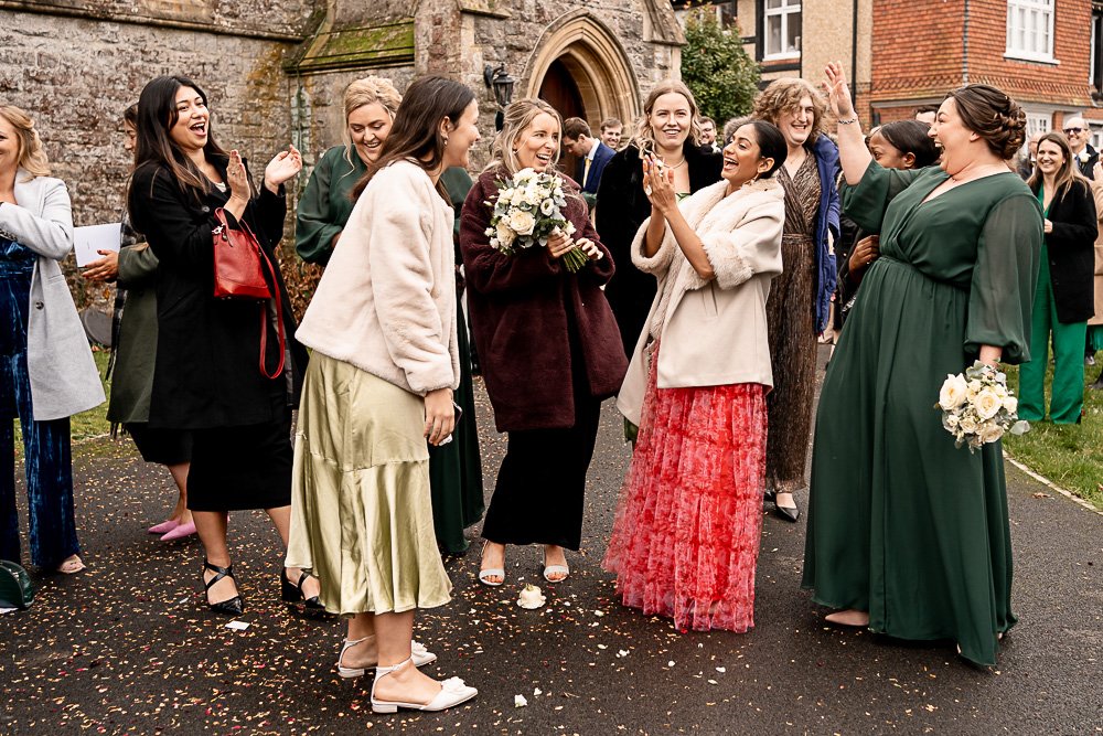 Rhinefield House Hotel winter wedding photography with Sarah and Will by Hampshire wedding photographer - Martin Bell photography