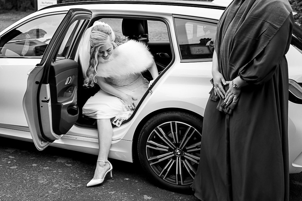 Rhinefield House Hotel winter wedding photography with Sarah and Will by Hampshire wedding photographer - Martin Bell photography