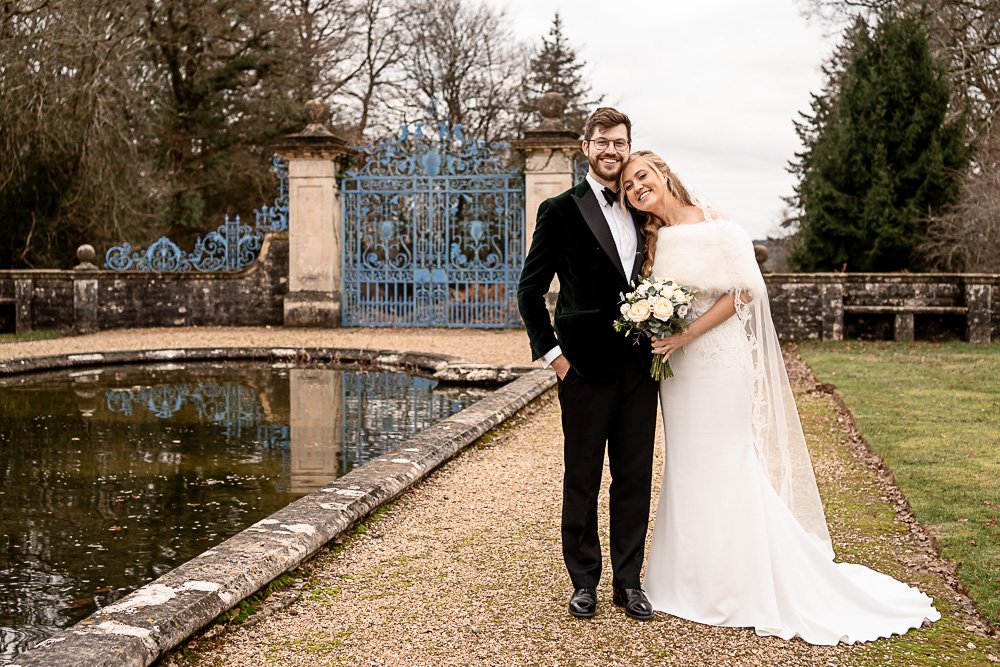 Rhinefield House Hotel winter wedding photography with Sarah and Will by Hampshire wedding photographer - Martin Bell photography