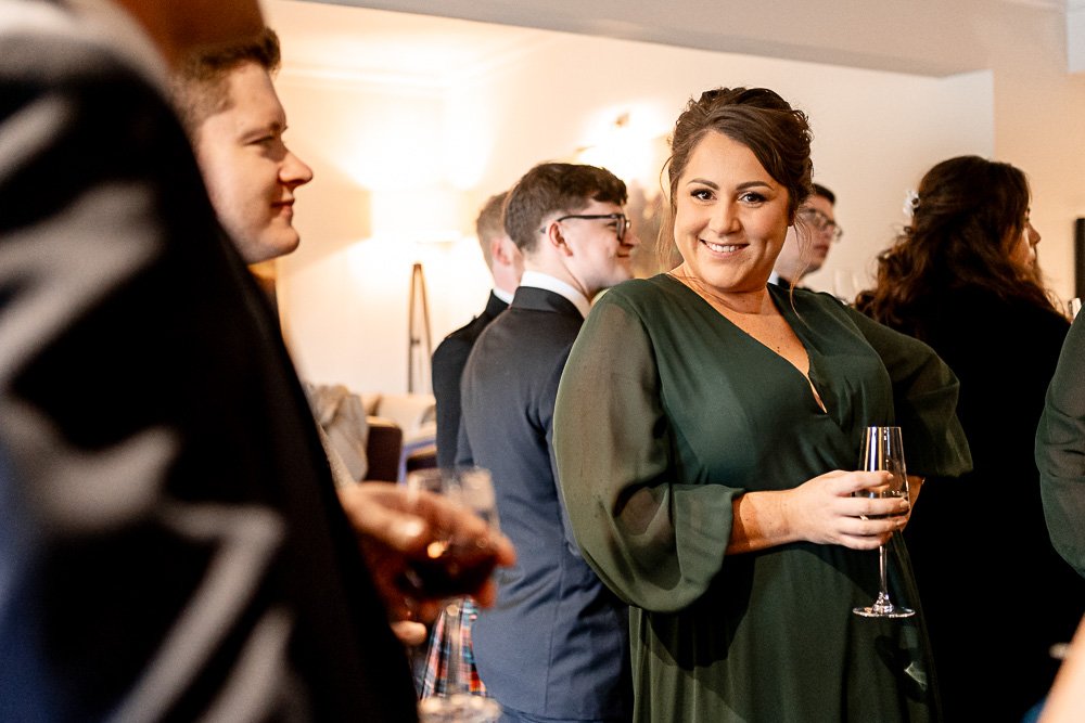 Rhinefield House Hotel winter wedding photography with Sarah and Will by Hampshire wedding photographer - Martin Bell photography
