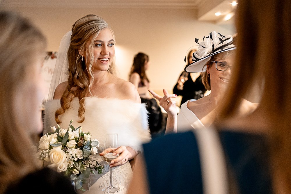 Rhinefield House Hotel winter wedding photography with Sarah and Will by Hampshire wedding photographer - Martin Bell photography