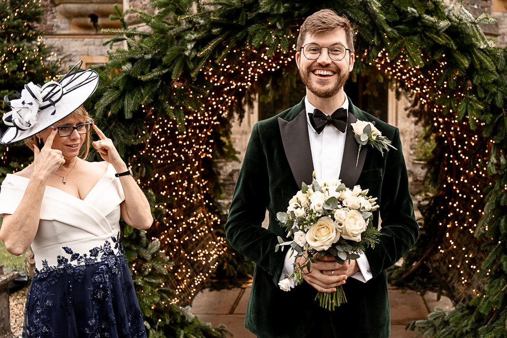 Rhinefield House Hotel winter wedding photography with Sarah and Will by Hampshire wedding photographer - Martin Bell photography