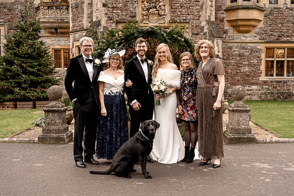 Rhinefield House Hotel winter wedding photography with Sarah and Will by Hampshire wedding photographer - Martin Bell photography