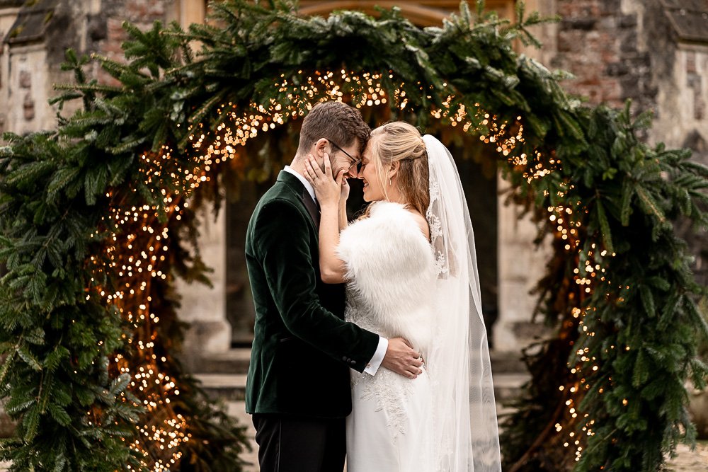 Rhinefield House Hotel winter wedding photography with Sarah and Will by Hampshire wedding photographer - Martin Bell photography