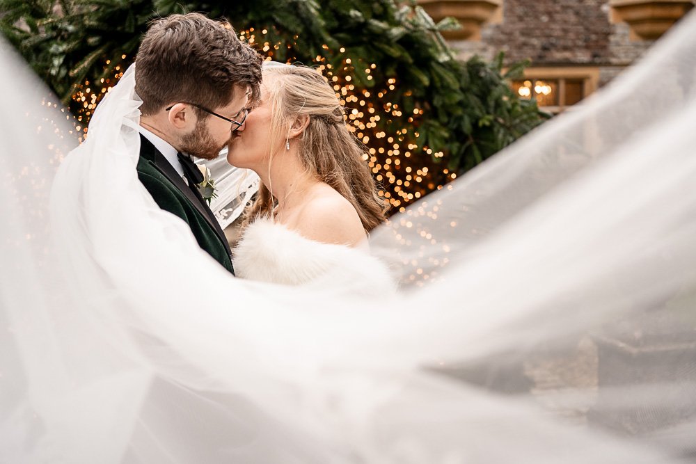 Rhinefield House Hotel winter wedding photography with Sarah and Will by Hampshire wedding photographer - Martin Bell photography