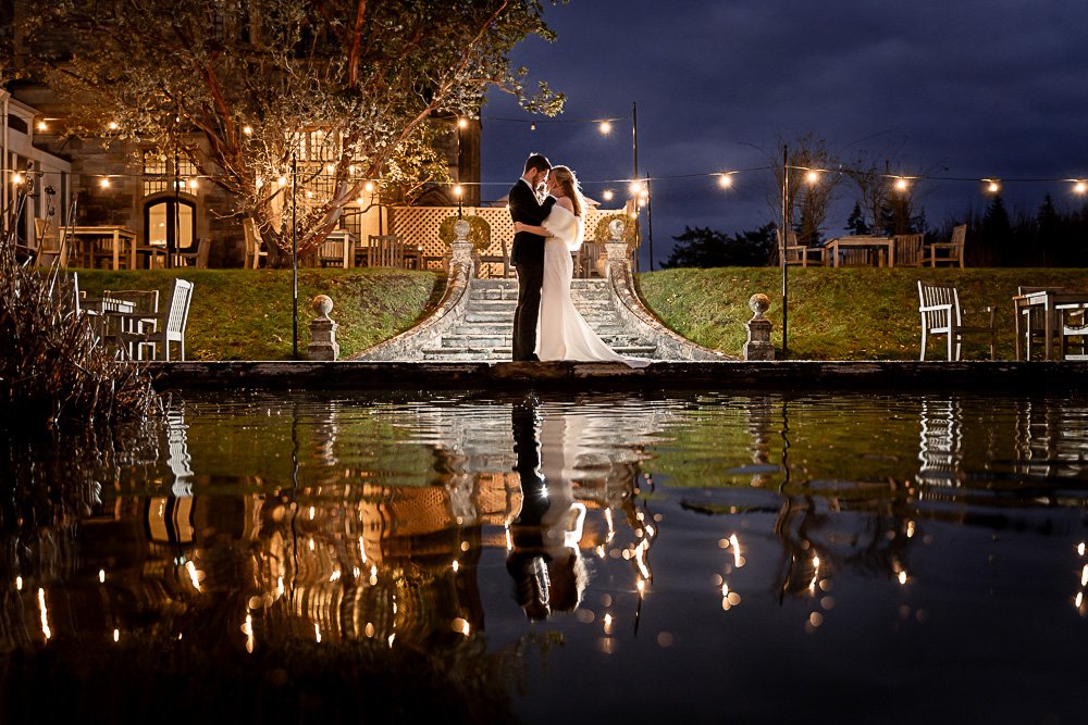Rhinefield House Hotel winter wedding photography with Sarah and Will by Hampshire wedding photographer - Martin Bell photography
