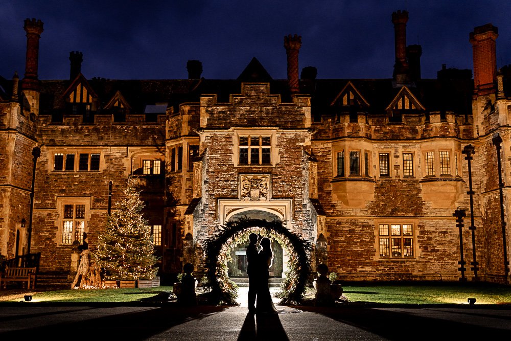 Rhinefield House Hotel winter wedding photography with Sarah and Will by Hampshire wedding photographer - Martin Bell photography