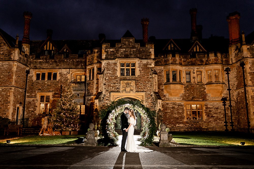 Rhinefield House Hotel winter wedding photography with Sarah and Will by Hampshire wedding photographer - Martin Bell photography