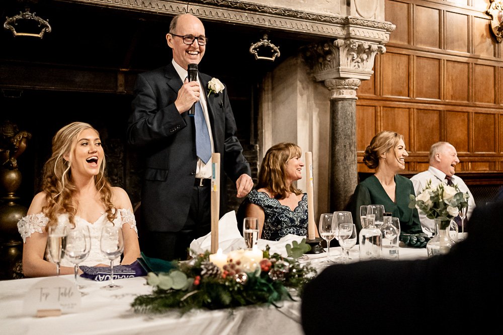 Rhinefield House Hotel winter wedding photography with Sarah and Will by Hampshire wedding photographer - Martin Bell photography