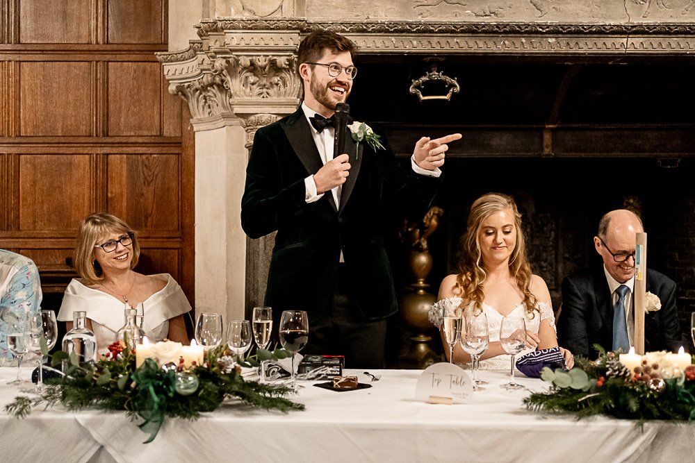 Rhinefield House Hotel winter wedding photography with Sarah and Will by Hampshire wedding photographer - Martin Bell photography