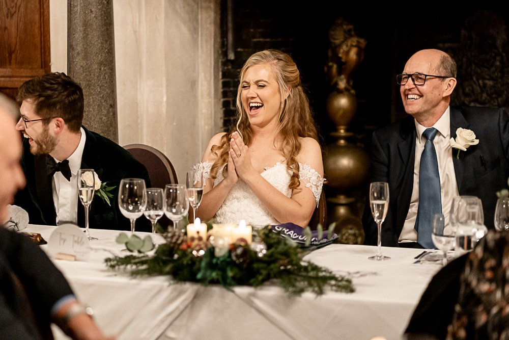 Rhinefield House Hotel winter wedding photography with Sarah and Will by Hampshire wedding photographer - Martin Bell photography