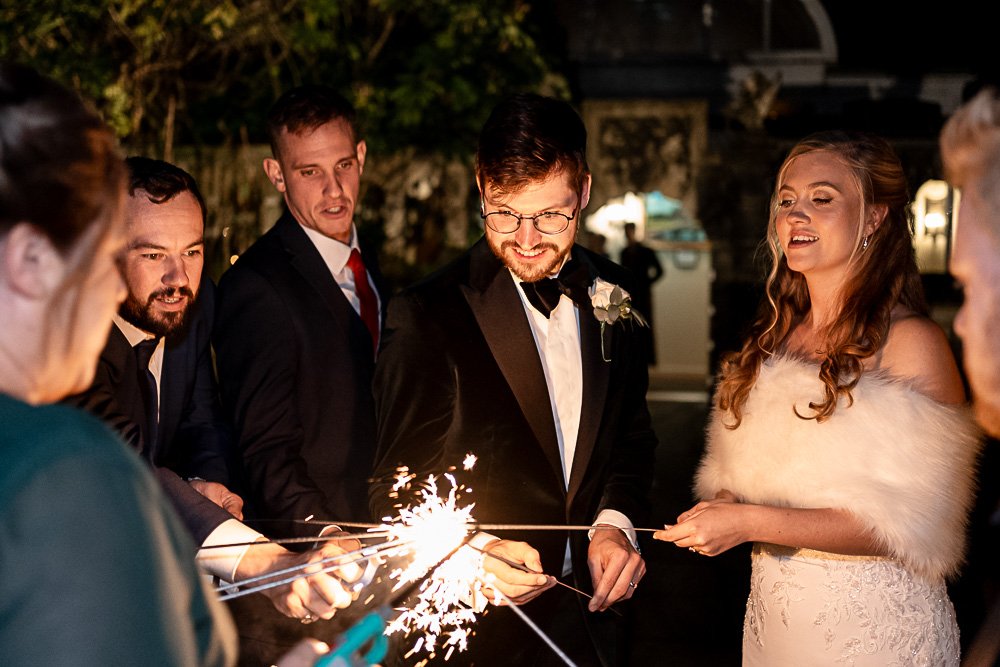 Rhinefield House Hotel winter wedding photography with Sarah and Will by Hampshire wedding photographer - Martin Bell photography