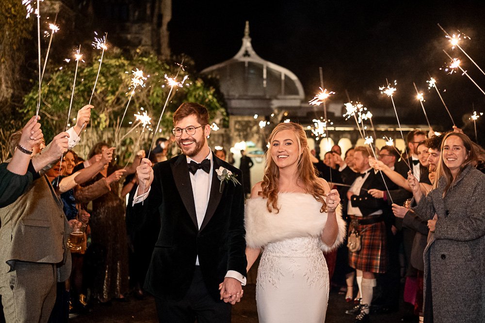 Rhinefield House Hotel winter wedding photography with Sarah and Will by Hampshire wedding photographer - Martin Bell photography