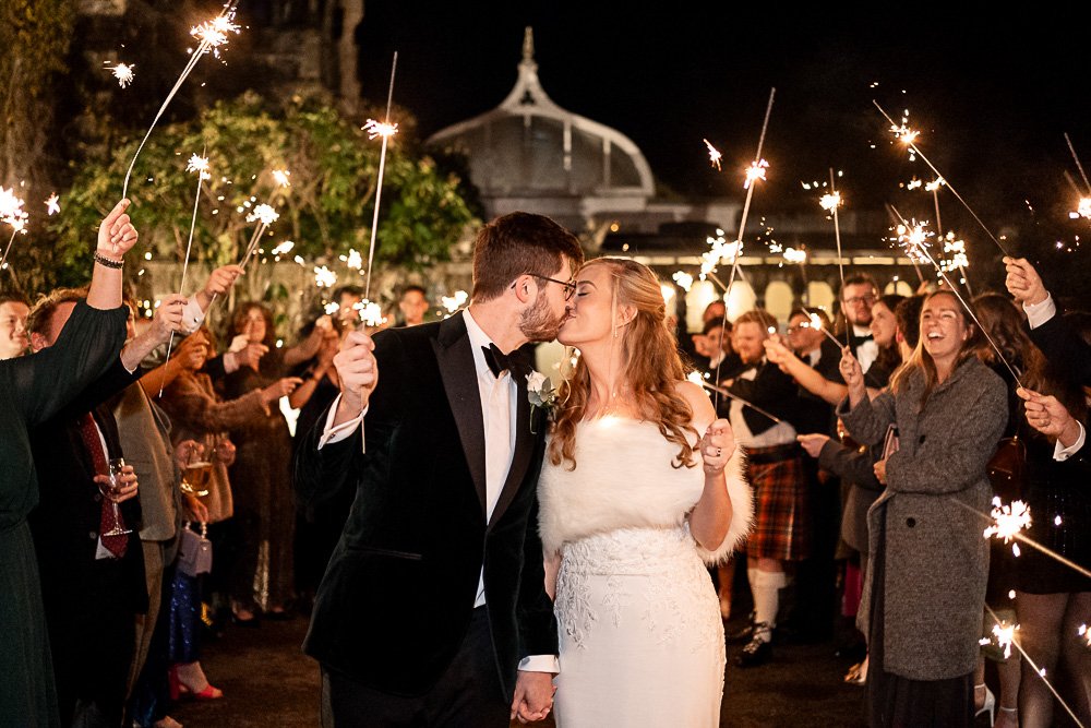 Rhinefield House Hotel winter wedding photography with Sarah and Will by Hampshire wedding photographer - Martin Bell photography