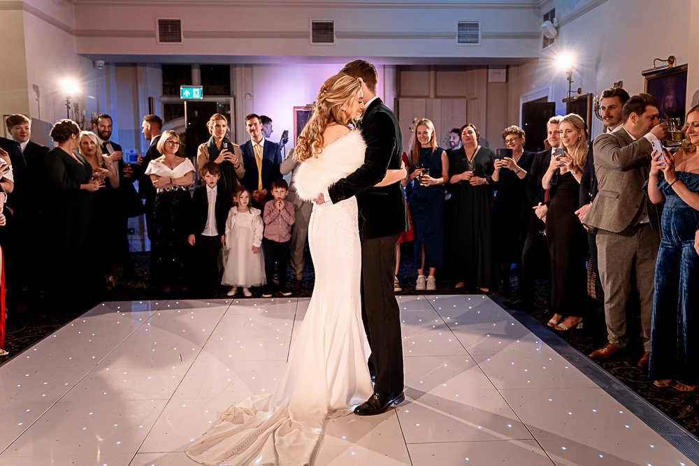 Rhinefield House Hotel winter wedding photography with Sarah and Will by Hampshire wedding photographer - Martin Bell photography