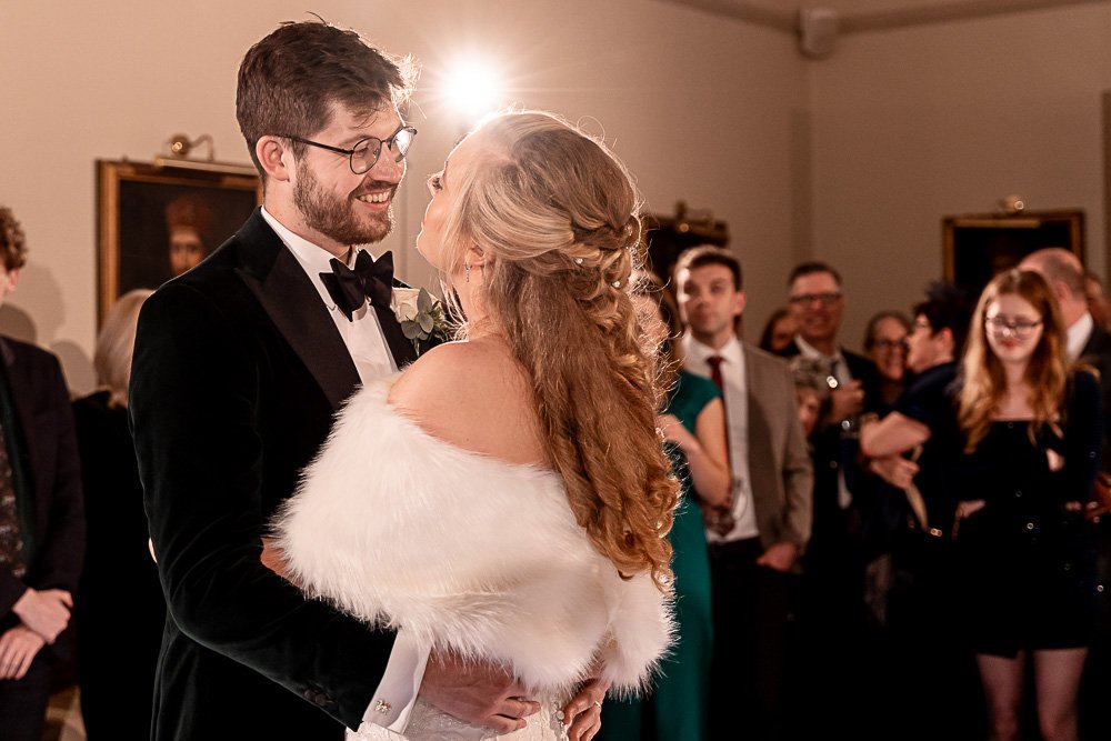 Rhinefield House Hotel winter wedding photography with Sarah and Will by Hampshire wedding photographer - Martin Bell photography