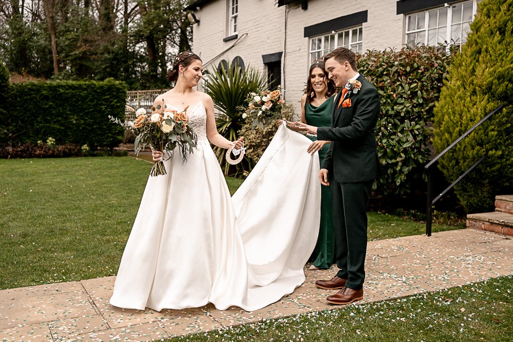 Burley Manor winter wedding photography - Martin Bell Photography