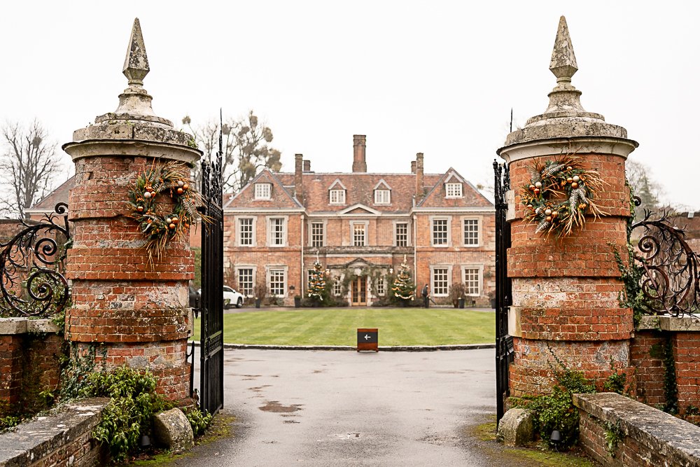 Lainston House Winter wedding photography by Hampshire wedding photographer - Martin Bell Photography