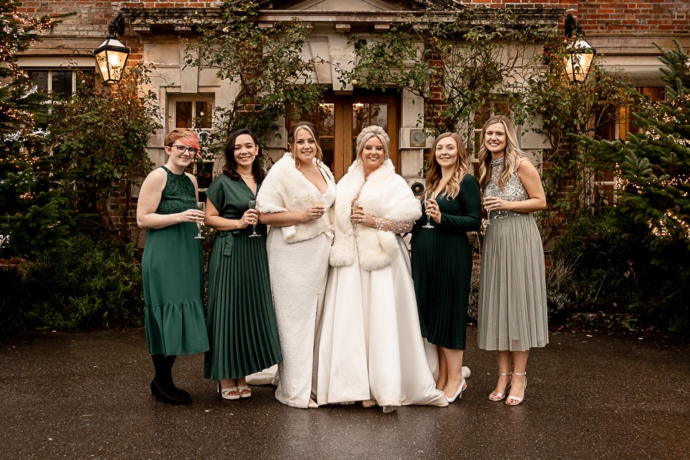 Lainston House Winter wedding photography by Hampshire wedding photographer - Martin Bell Photography