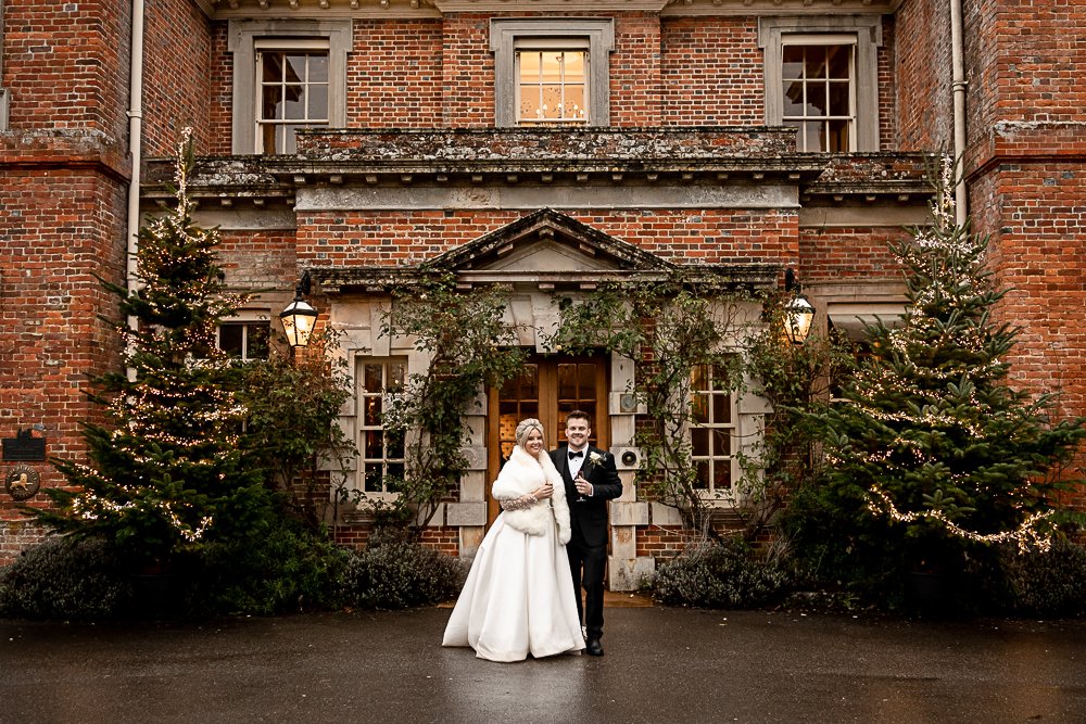 Lainston House Winter wedding photography by Hampshire wedding photographer - Martin Bell Photography
