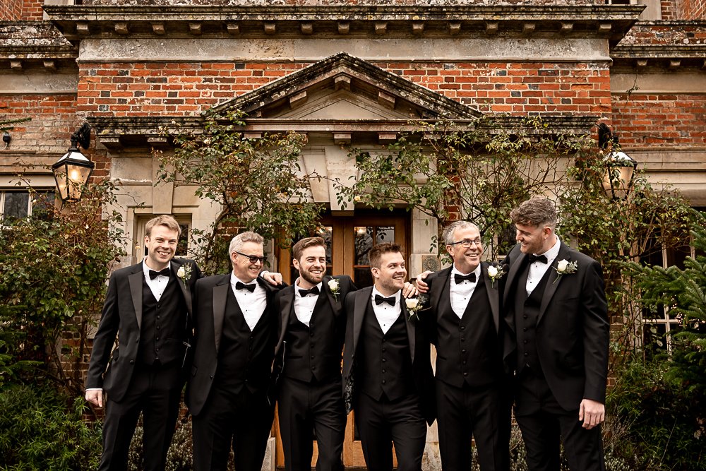 Lainston House Grooms party photos