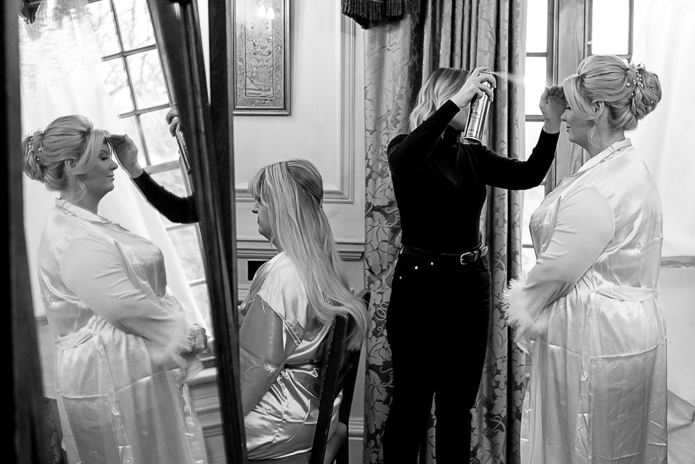 Lainston House Winter wedding photography by Hampshire wedding photographer - Martin Bell Photography