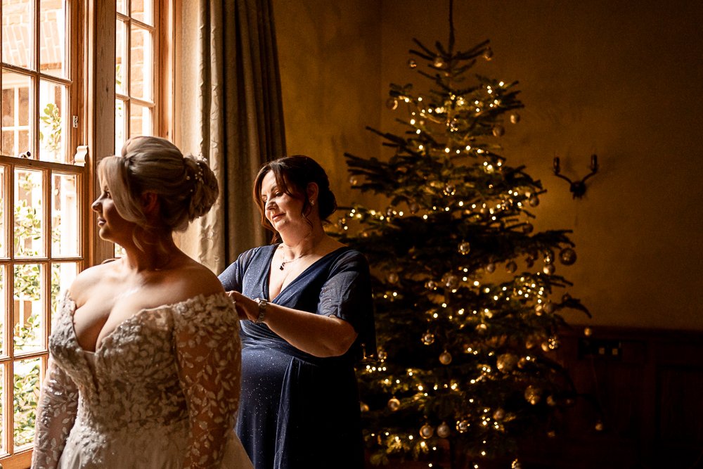 Lainston House Winter wedding photography by Hampshire wedding photographer - Martin Bell Photography