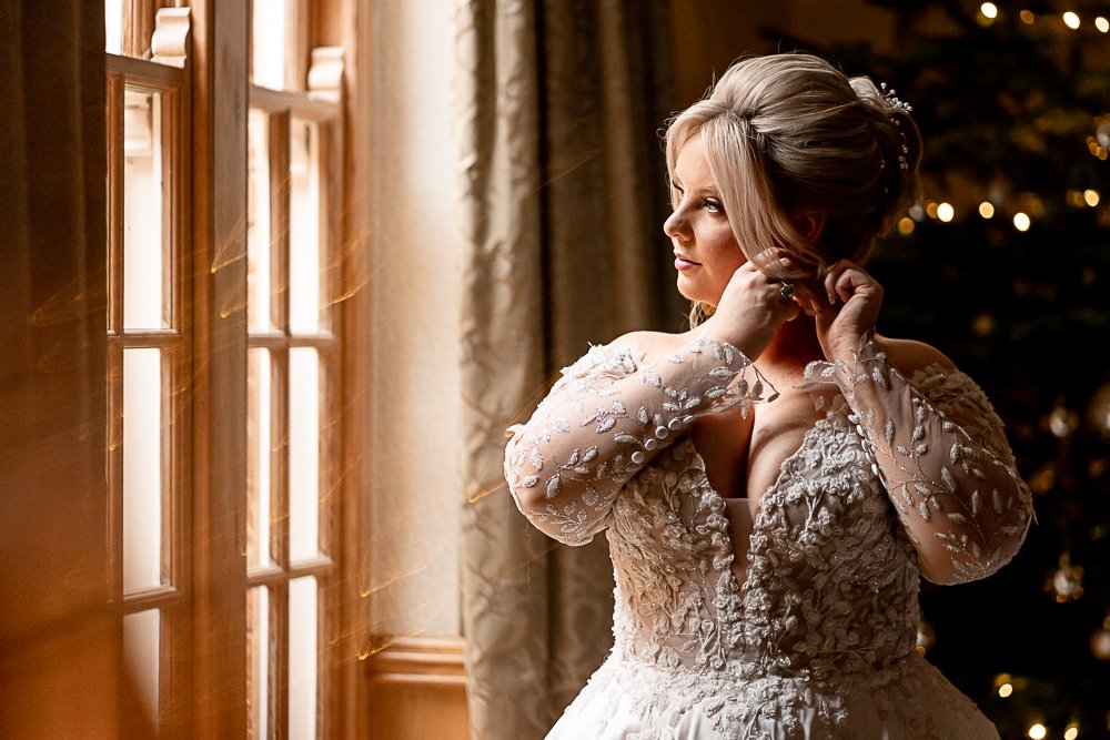 Lainston House Winter wedding photography by Hampshire wedding photographer - Martin Bell Photography