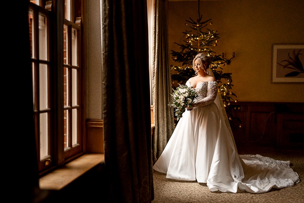 Bridal portraits at Lainston House