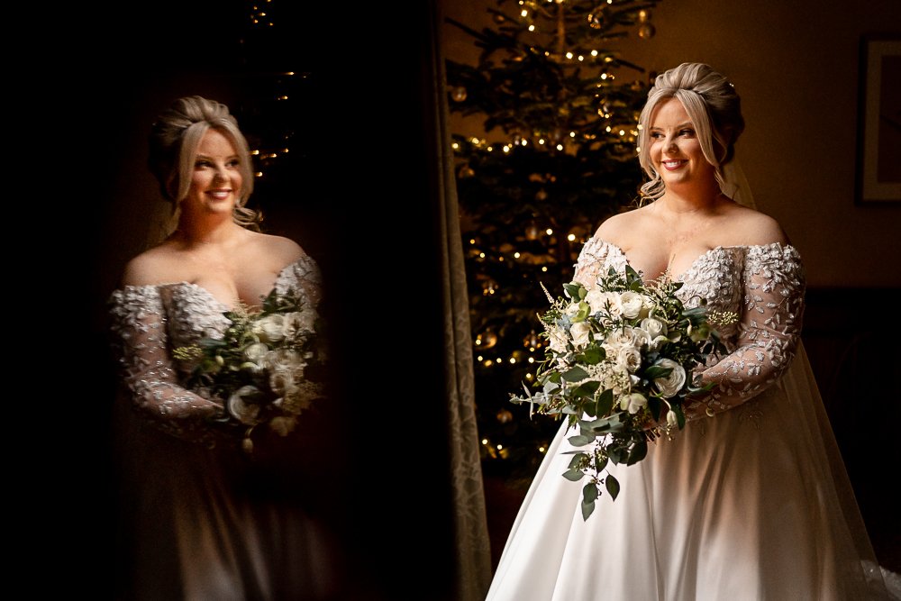 Lainston House Winter wedding photography by Hampshire wedding photographer - Martin Bell Photography