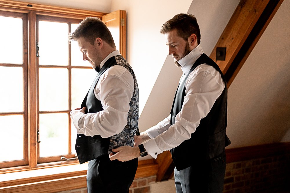 Lainston House Winter wedding photography by Hampshire wedding photographer - Martin Bell Photography