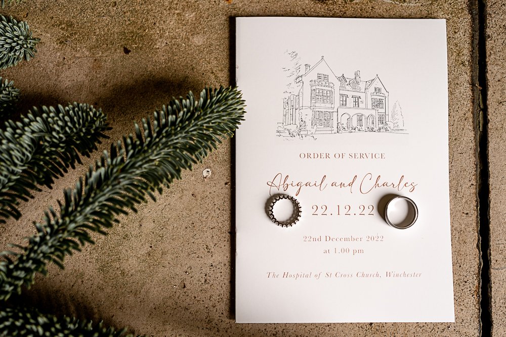 Hospital of St Cross winter wedding