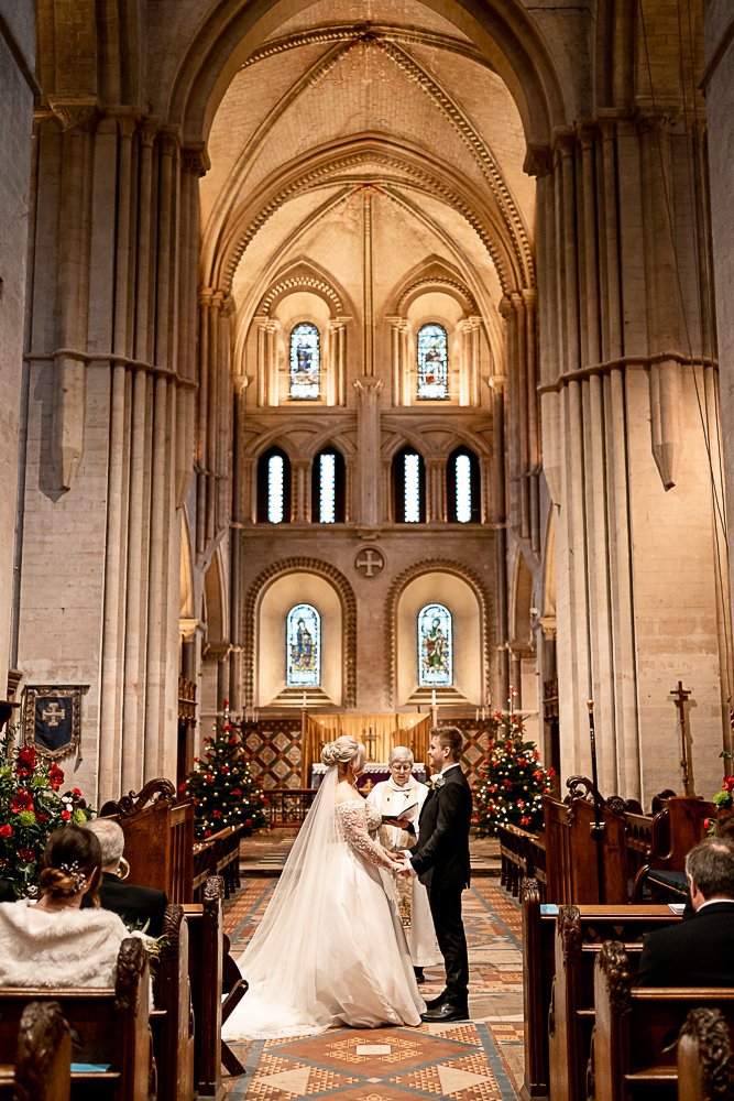 Hospital of St Cross winter wedding ceremony