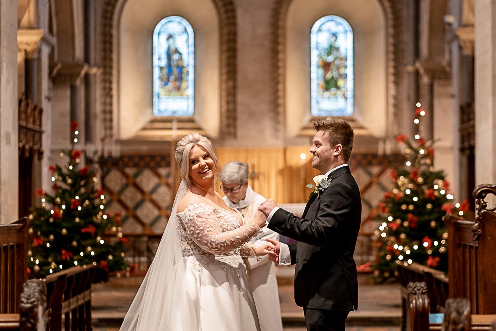 Hospital of St Cross winter wedding ceremony