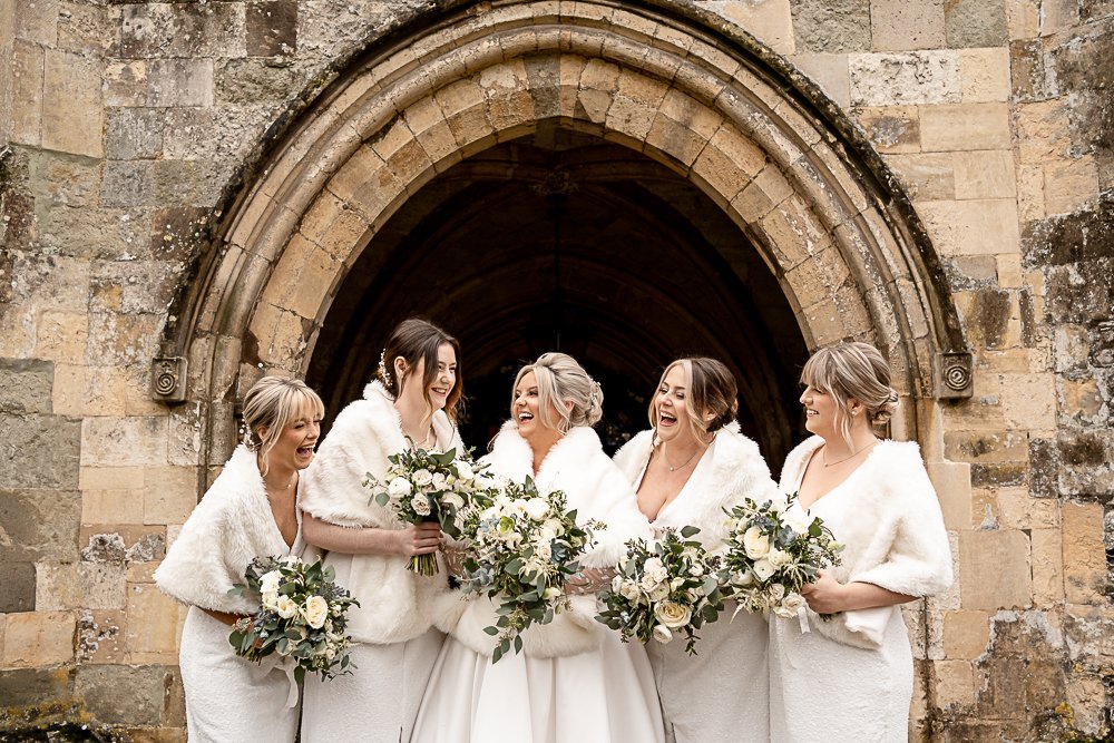 Hospital of St Cross winter wedding photography
