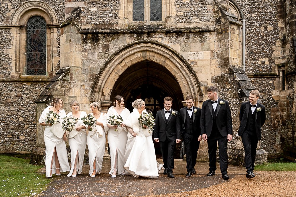 Hospital of St Cross winter wedding photography