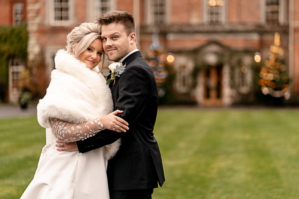 Lainston House Winter wedding photography by Hampshire wedding photographer - Martin Bell Photography